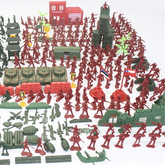 330pcs Military Plastic Model Playset Toy Soldiers Figures & Accessories Kid Toys