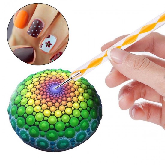 33Pcs/Set Acrylic Stick Mandala Painting Tool Stencil Carving Pottery Tool DIY Decorations