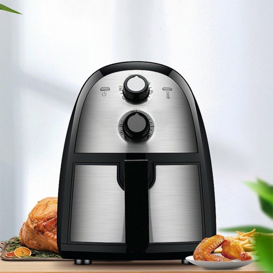 3.5L Multipurpose Oil Free Air Fryer Non-stick Temperature Timing Control 1500W