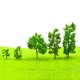 37Pcs/Lot Micro Model Green Trees Mixed Landscape Garden Scenery Sandwork Decorations