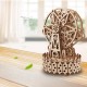 3D Antique Self-Assembly Rotating Wooden Music Ferris Wheel Gear Box Laser Cut Parts Puzzle Building Kits Mechanical Model DIY Gift Decorations