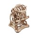 3D Antique Self-Assembly Wooden Good Luck Wheel Number Dice Laser Cut Parts Puzzle Building Kits Mechanical Model DIY Gift Decorations