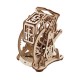 3D Antique Self-Assembly Wooden Good Luck Wheel Number Dice Laser Cut Parts Puzzle Building Kits Mechanical Model DIY Gift Decorations