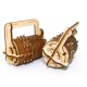 3D Mechanical Model Combination Lock Brain Teaser Wooden Puzzle DIY Toys Ideal Birthday Gift