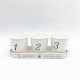 3pcs/Set Iron Bucket Flower Pot Tray Small Pots Herbs Planter Garden Window Pots