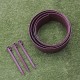 3'' x 5'' Plastic Garden Backyard Landscape Lawn Edging Plant Border Decorations