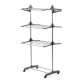 4 Floors Foldable Clothes Drying Rack With 4 Wheels For Indoor/Outdoor Use