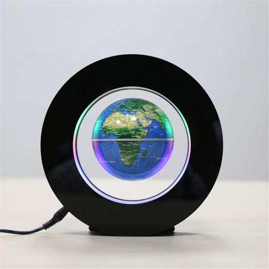 4 Inch Magnetic Levitation Floating Globe Map LED Light Home Office Desktop Decor Gift