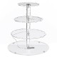 4 Layer Cake Stand Tray Wedding Party Cupcake Display Holder LED String Light Decorations