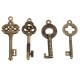 40Pcs Antique Vtg Old Look Ornate Skeleton Keys Lot Pendant Fancy Heart