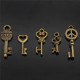 40Pcs Antique Vtg Old Look Ornate Skeleton Keys Lot Pendant Fancy Heart