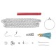 480Pcs Jewelry Making Kit DIY Earring Findings Hooks Beads Mixed Handcraft Accessories