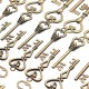48Pcs Vintage Bronze Key For Pendant Necklace Bracelet DIY Handmade Accessories Decoration