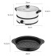 4L Electric Cooker Heating Pan Hot Pot Soup Cooking Plate BBQ Grill Non-stick