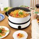 4L Electric Cooker Heating Pan Hot Pot Soup Cooking Plate BBQ Grill Non-stick