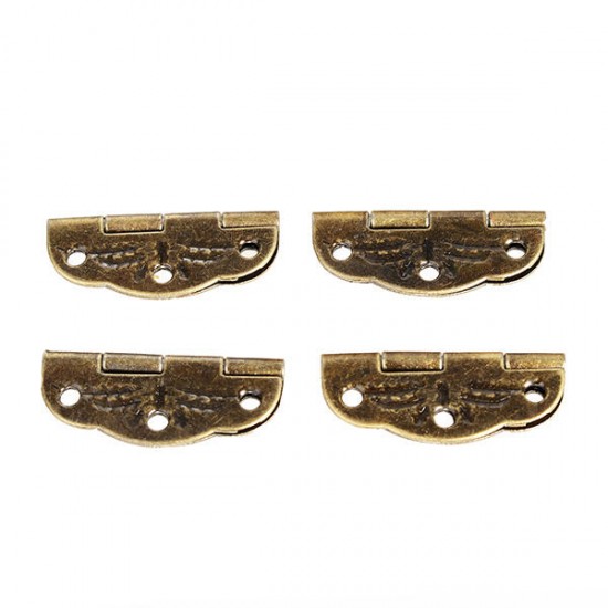 4pcs Antique Hinge Tin Printing Wooden Box Hinge 6 Hole Small Hinge