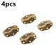 4pcs Antique Hinge Tin Printing Wooden Box Hinge 6 Hole Small Hinge