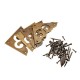 4pcs Brass Antique Jewelry Box Corner Angle Of Protection For Cupboard Cabinet Dresser