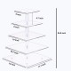 5 Tier Acrylic Clear Cupcake Display Stand Pastry Holder With LED String Light Wedding Decor Supplies