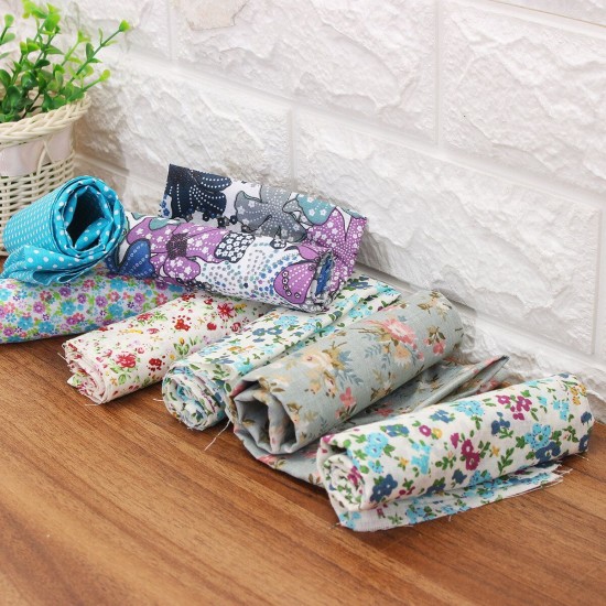 50*50cm 7 PCS Cotton Cloth Fabric Sewing Patchwork Doll Craft Clothing DIY