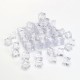 50Pcs Crystal Clear Artificial Acrylic Ice Cube Square Decor Photo Photography Props Decorations