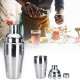 550ML Stainless Steel Cocktail Shaker Mixer Maker Drink Holder Bar Bartender