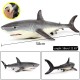 58cm Model Megalodon Great White Shark Simulation Animal Figure Home Decorations Ornament Static Animal Models Xmas Gift