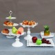 5PCS Gold white Cake Stand Set Round Metal Crystal Cupcake Dessert Display Pedestal Wedding Party Display for Decorations
