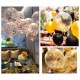 5Pcs 36'' Giant Clear Balloon Confetti Helium Latex Wedding Birthday Party Decorations