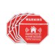 5Pcs Home Alarm Security Stickers Decals Signs for Window Doors