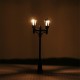 5Pcs Model Railway Train Lamp Post Street Light 1:100 HO Scale LED Scenery