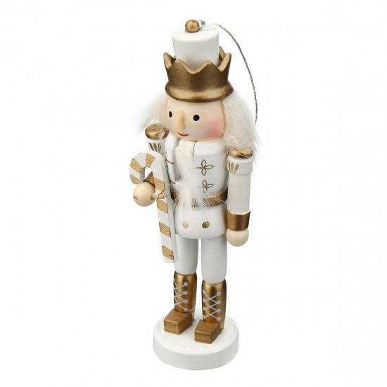 5Pcs Wooden Nutcracker Soldier Handcraft Puppet Doll Toy Ornament Christmas Gift Home Room Decorations