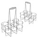 6 Bottles Metal WineLiquor Cabinet Storage Rack Stand Holder Bar Kitchen Display Decor