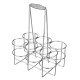 6 Bottles Metal WineLiquor Cabinet Storage Rack Stand Holder Bar Kitchen Display Decor