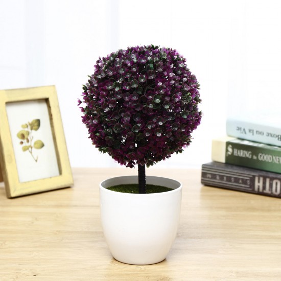 6 Color Artificial Plant Flower Potted Wedding Party Tabletop Home Decorations