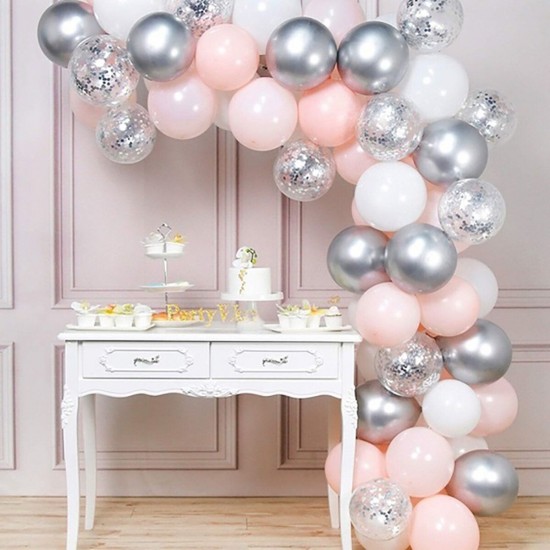 60 / 120Pcs Balloons Set Latex Balloons Helium Wedding Birthday Party Baby Decoration