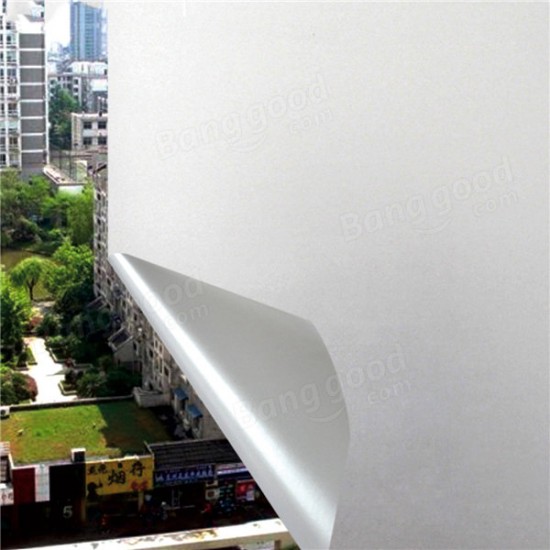 60cm 1.8M Frosted Window Tint Glass Privacy PVC Film For DIY Home/Office/Store