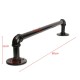 60cm Retro Industrial Tube Towel Rack Clothes Rod