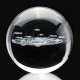 60mm Solar System Metal Square Base Crystal Engraving Ball Decorations