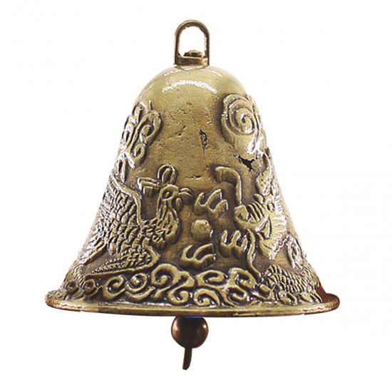 60x65mm Antique Golden Cow Bell NosieMaker Zinc Alloy Animal Sheep Dog Bell Cowbell Decorations