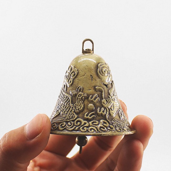 60x65mm Antique Golden Cow Bell NosieMaker Zinc Alloy Animal Sheep Dog Bell Cowbell Decorations