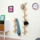 6/10 Hooks Coat Rack Wall Solid Wood Wall Hanging Living Room Bedroom Decorative Cloth Hanger Rack All Hat Rack Bamboo Furniture