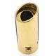 63mm Universal Gold Stainless Steel Car Rear Inlet Exhaust Muffler Tip Silencer