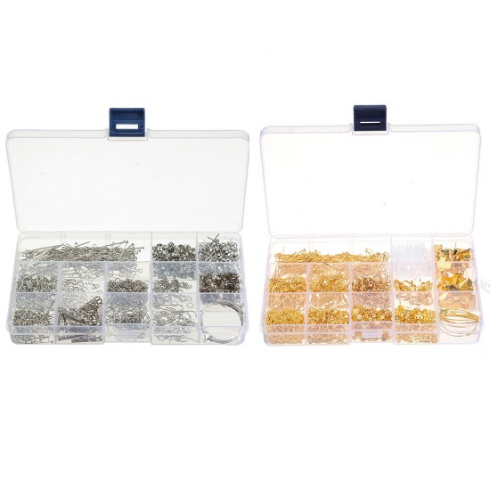 660Pcs/Set Jewelry Making Kit DIY Earring Findings Hook Pins Mixed Handcraft Accessories