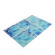 6Pcs/Set 3D Bathroom Anti-Slip Sticker Waterproof Bath Tub Murals Appliques Tread Decorations