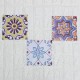 6pcs Waterproof Tile Style Tile Stickers European And American Tile Stickers