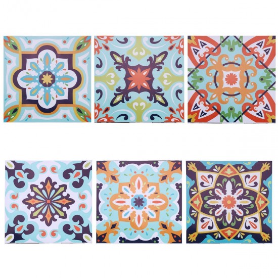 6pcs Waterproof Tile Style Tile Stickers European And American Tile Stickers