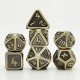 7 Pcs/Set Metal Dice Set Role Playing Dragons Table Game With Cloth Bag Bar Party Game Dice