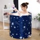 70x70cm Portable Bathtub Foldable Soaking Bath Tub Barrel Eco-Friendly Spa Folding Bathtub