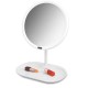 7/8 Inch USB Charging Touch Dimming LED Makeup Table Mirrors With Cosmetics Storage Tray